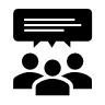 people communicating
